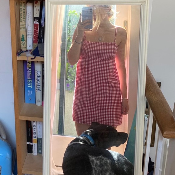 Gingham Red Summer Dress - Picture 1 of 3
